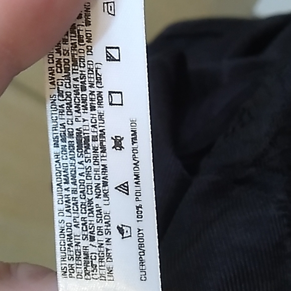 Black 100% polyester size XXL Bra Size 38 pit to pit 18 inches length 41 inches - Picture 6 of 7